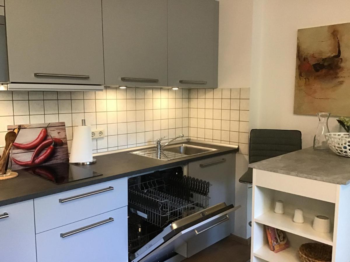 Apartment 1 Mit Terrasse Und Pkw-Stellplatz レバークーゼン エクステリア 写真